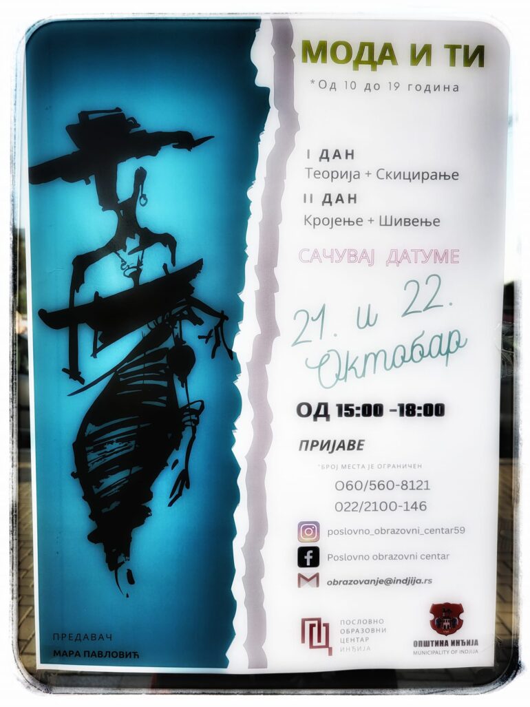 Za viкend kurs krojenja i šivenja u Poslovno-obrazovnom centru