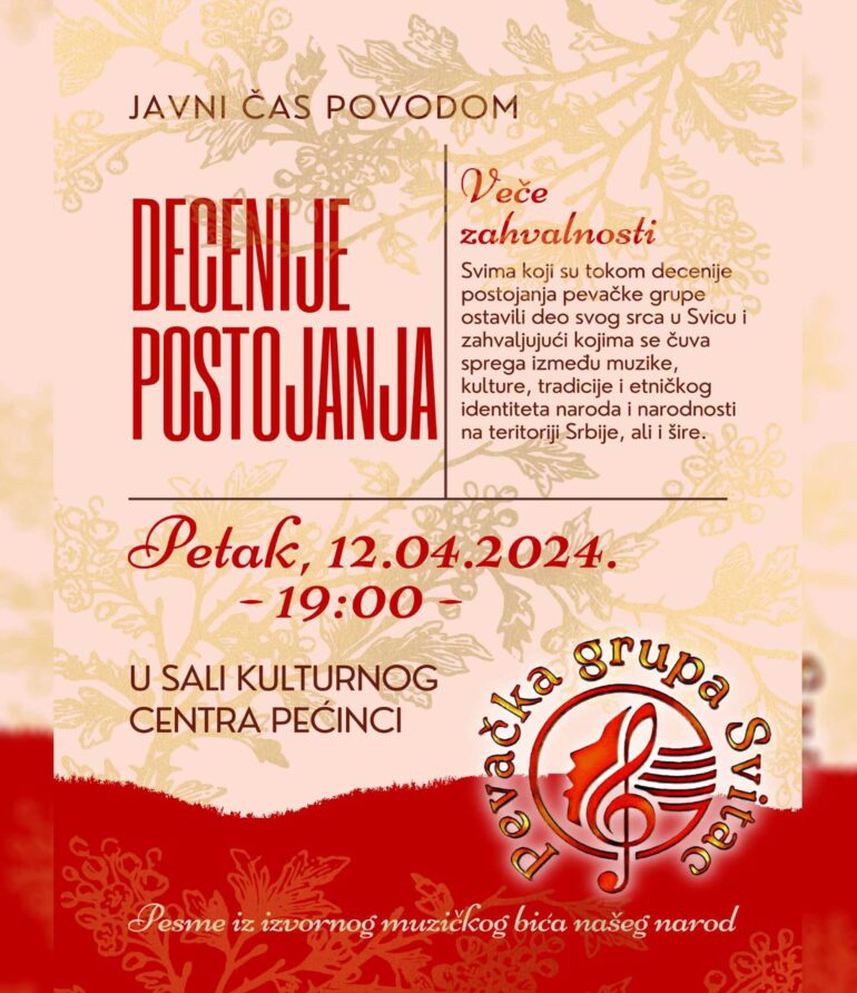 Svitac obeležava deceniju postojanja
