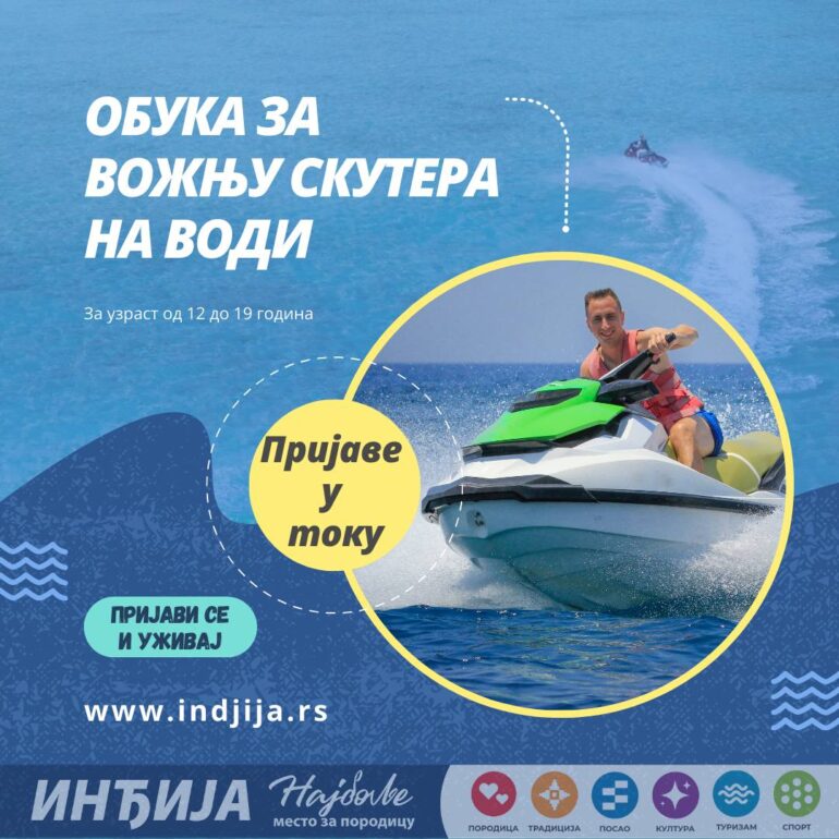 Obuka za vožnju skutera na vodi