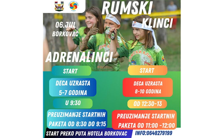 U subotu trka „Rumski klinci adrenalinci“