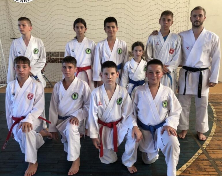 Karatisti Železničara na Letnjem kampu u Apatinu