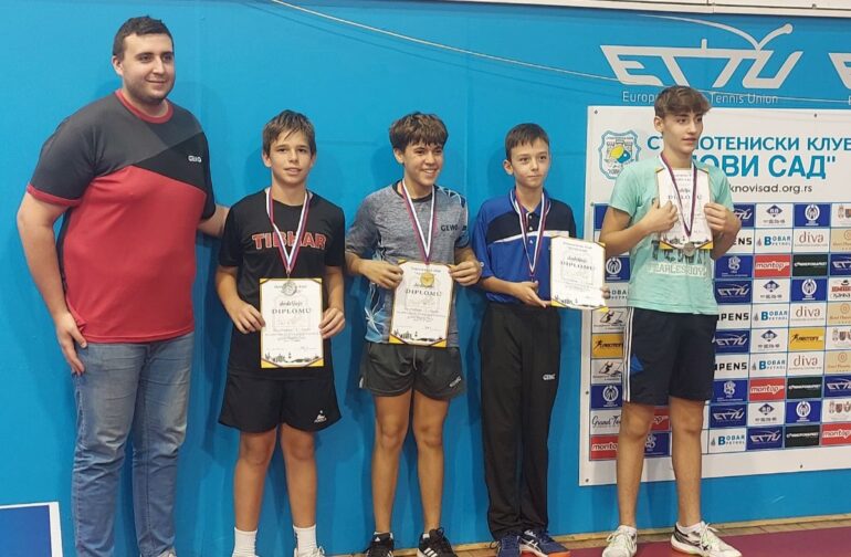 Medalje za mlade stonotenisere iz Rume