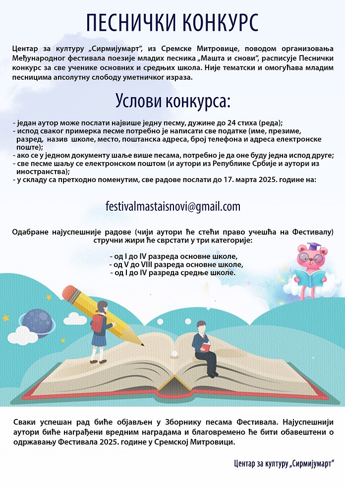 Raspisan konkurs „Mašta i snovi“