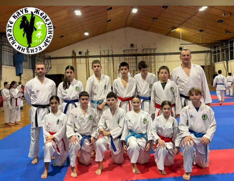 Karatisti Železničara na kampu u Apatinu