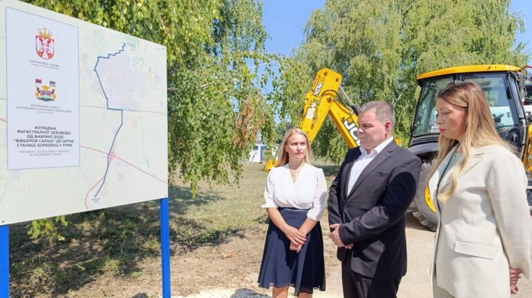 Početak izgradnje cevovoda za bolje vodosnabdevanje Rume, Iriga i Vrdnika