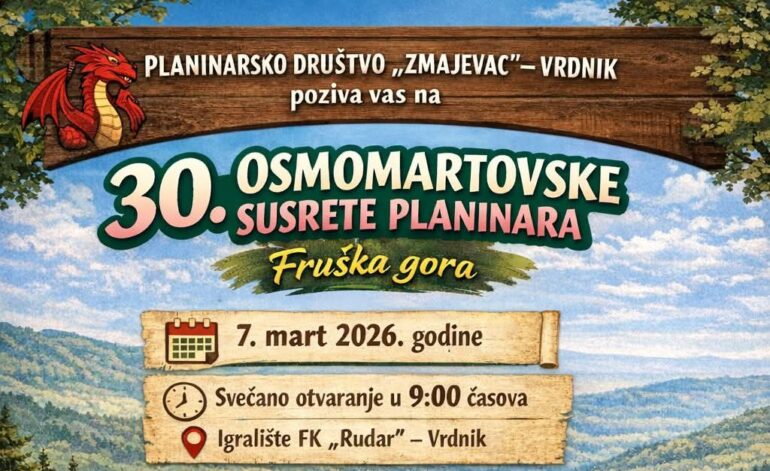Osmomartovski susret planinara u Vrdniku
