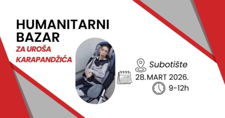 Humanitarni bazar za Uroša 28. marta