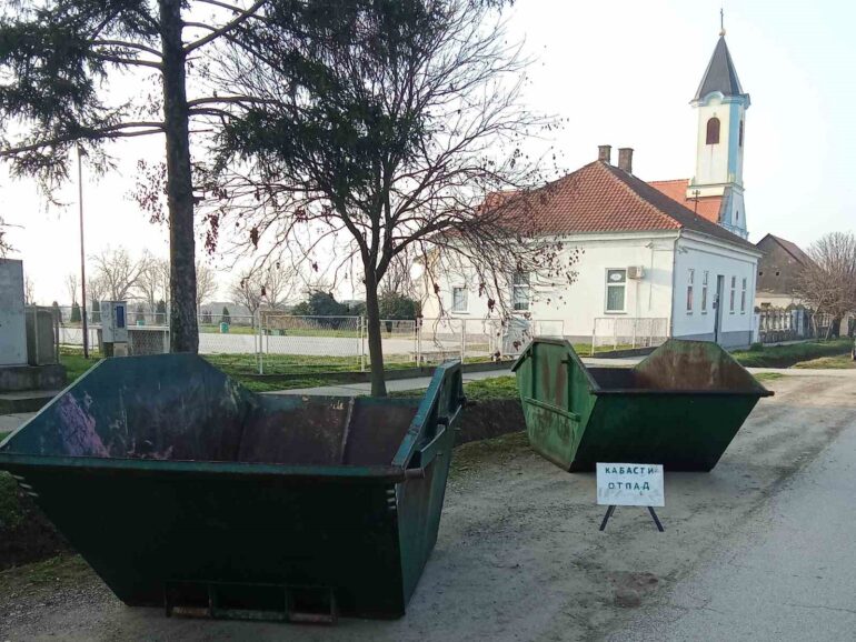 Kontejneri za kabasti otpad u šidskim selima