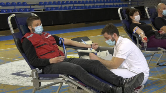 Akcija dobrovoljnog davanja krvi u KC Ruma 23.4.