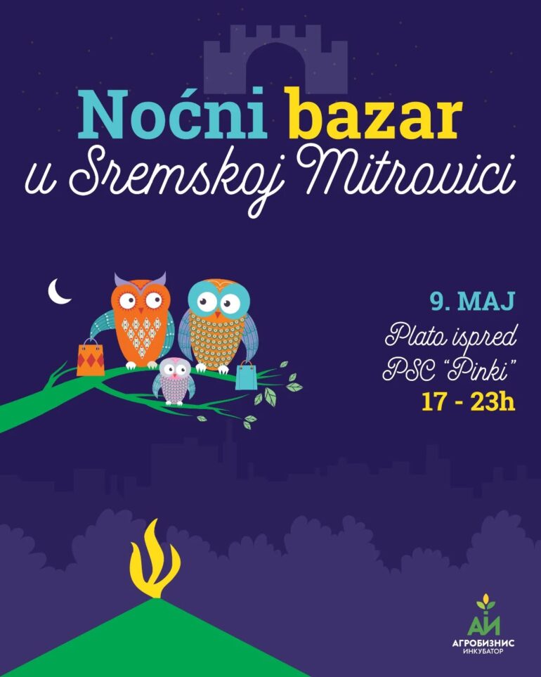 Noćni bazar 9. maja u Sremskoj Mitrovici