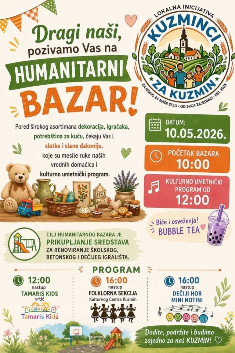 Sutra humanitarni bazar u Kuzminu