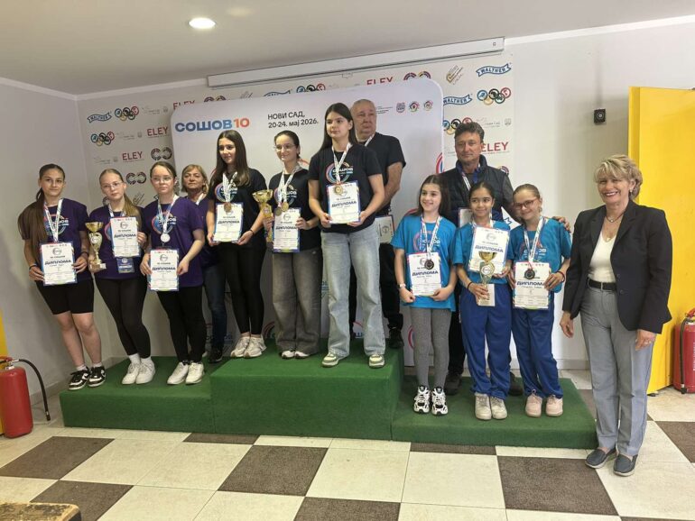 Učenice OŠ „Boško Palkovljević Pinki” osvojile treće mesto u streljaštvu