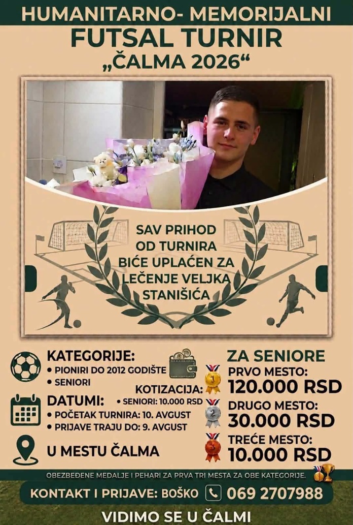 ČALMA: Humanitarni futsal turnir