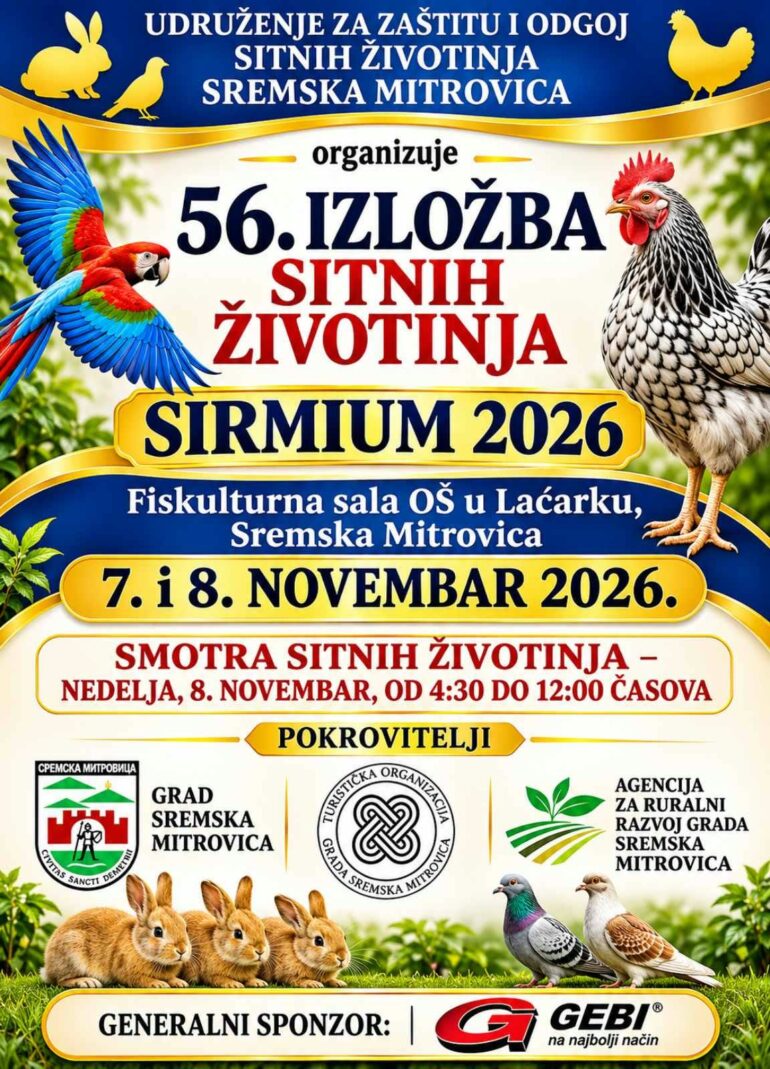 Tradicionalna izložba sitnih životinja 7. i 8. novembra u Laćarku
