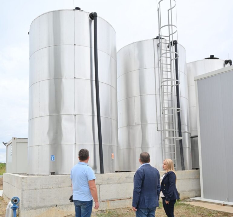 Probni rad fabrike vode u Grabovcima