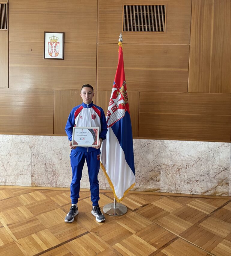 Inđinčanin Jovan Popović nagrađen za rezultat ostvaren na Svetskom prvenstvu u Poljskoj