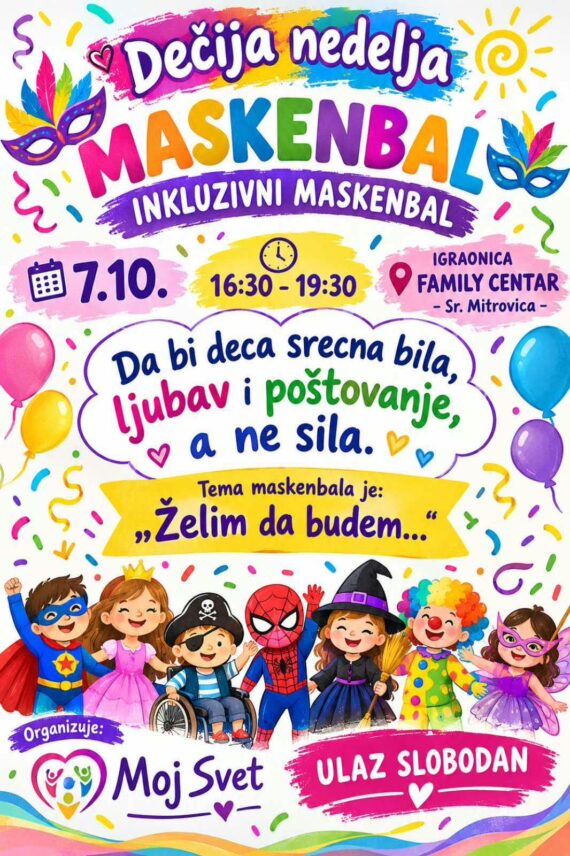 Maskenbal za najmlađe povodom Dečije nedelje